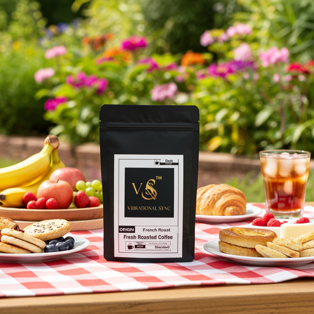 French Roast coffee brewed cup — Vibrational Sync