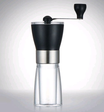 Portable manual burr grinder — fresh ground coffee