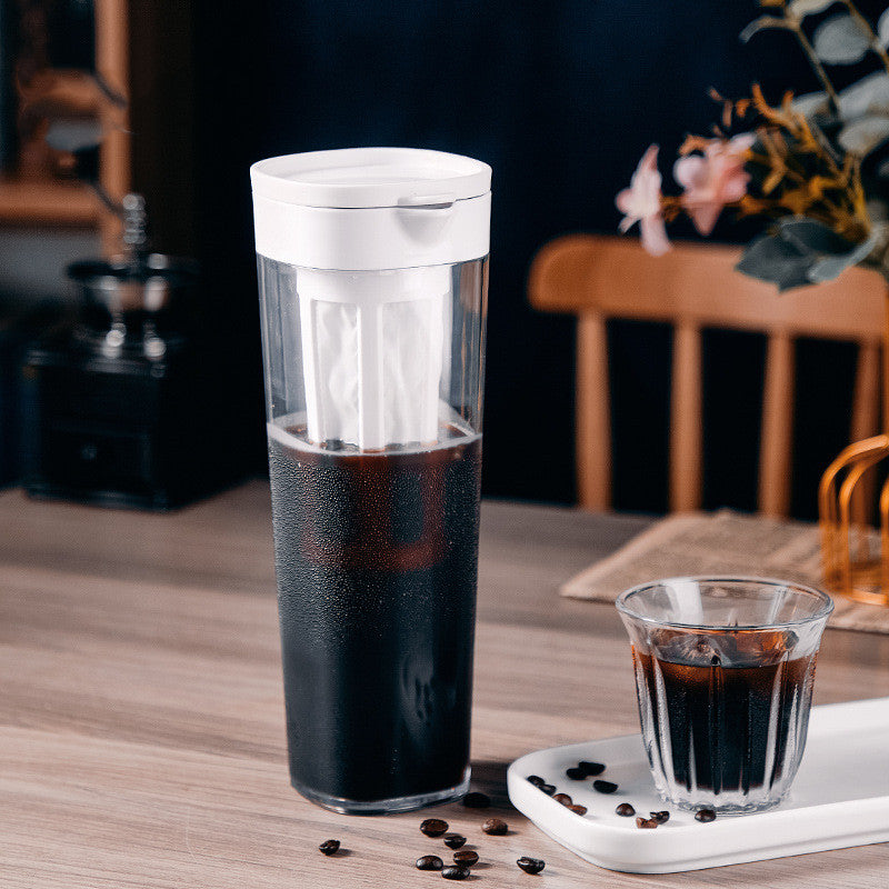 Cold brew coffee maker with stainless filter — hero view