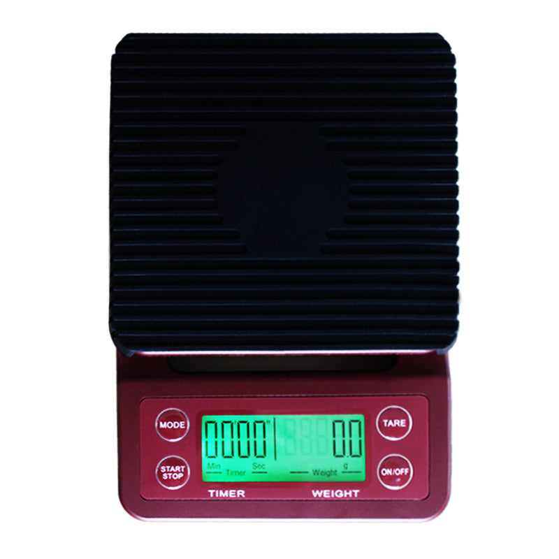 Digital coffee scale with built-in timer — hero view