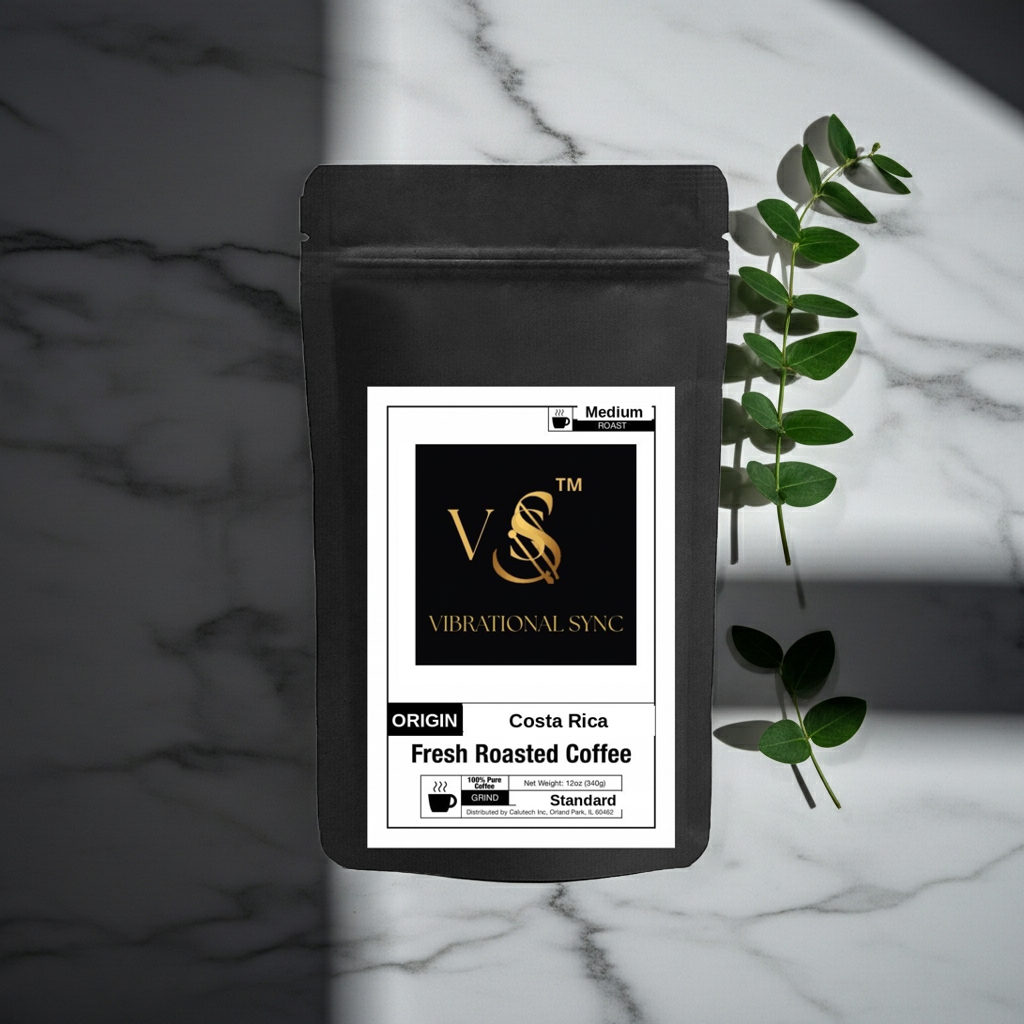 Costa Rica coffee brewed cup — Vibrational Sync