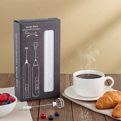 Rechargeable Handheld Milk Frother Wand