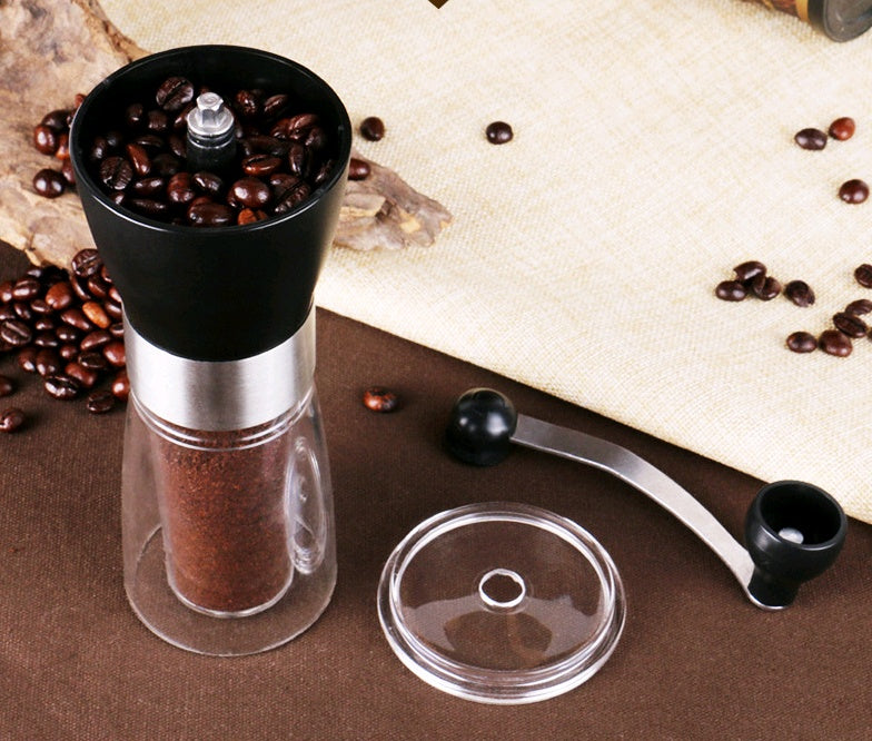 Hand coffee grinder with adjustable grind settings