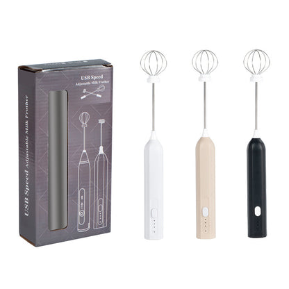 Rechargeable frother — color options