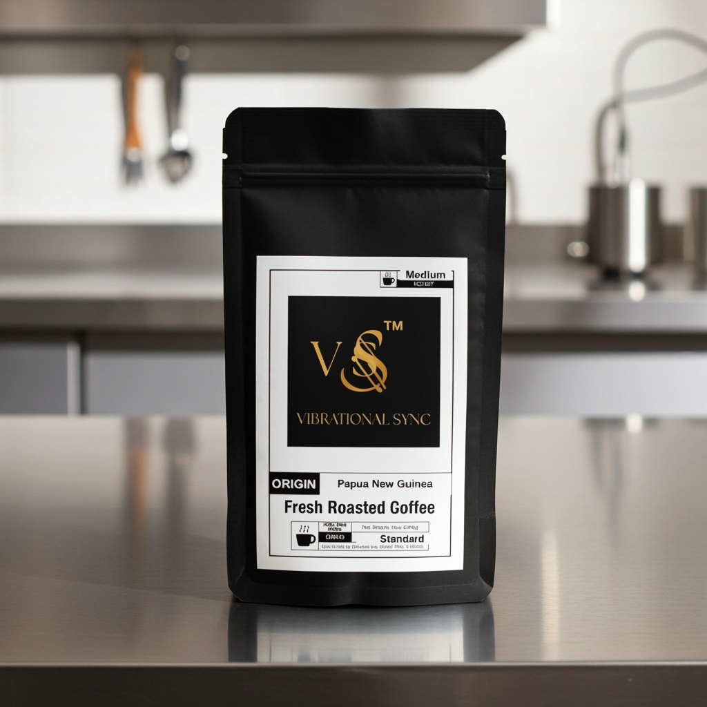 Papua New Guinea single origin coffee brewed cup — Vibrational Sync