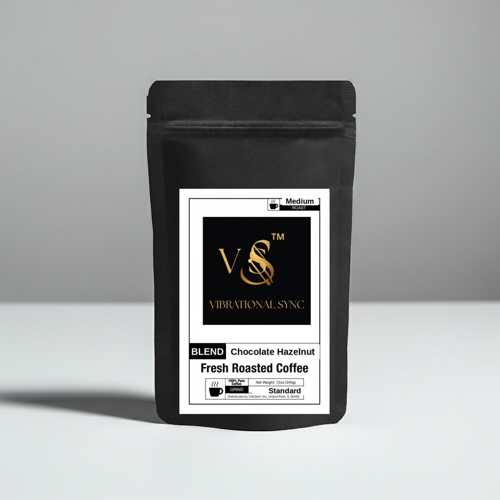 Chocolate Hazelnut coffee brewed cup — Vibrational Sync