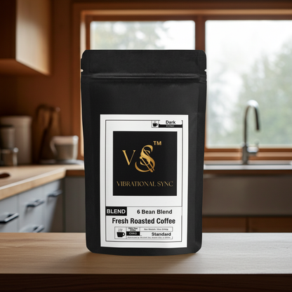 6 Bean Blend espresso shot with crema — Vibrational Sync