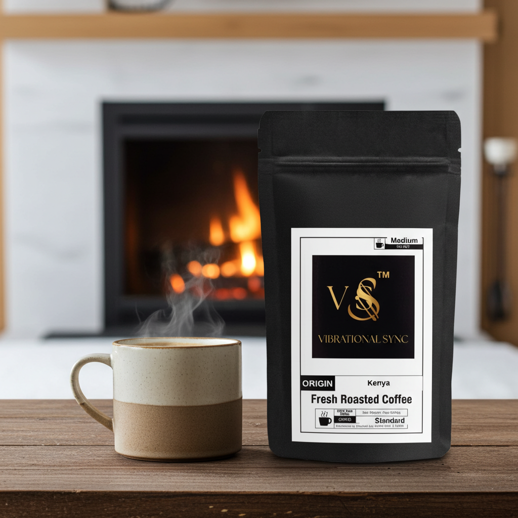 Kenya single origin coffee lifestyle scene — Vibrational Sync