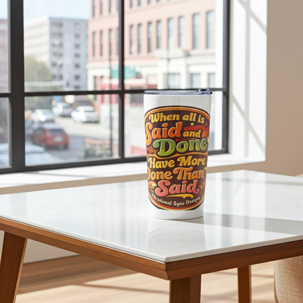 Tapered stainless steel tumbler