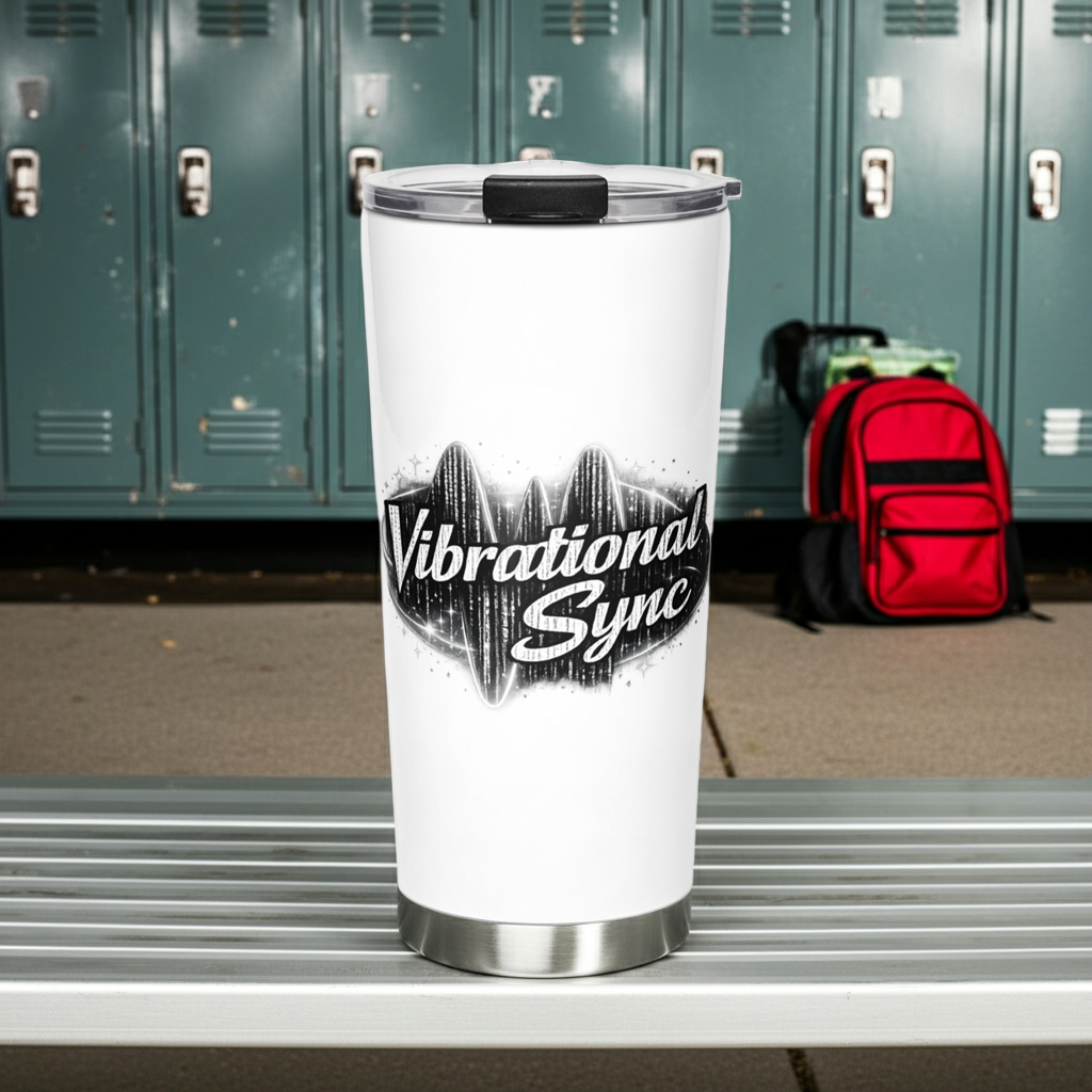 20 oz Stainless Steel Tumbler - Insulated Hot & Cold | VibrationalSync