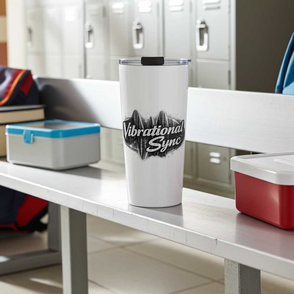 Insulated Tumbler with Lid – 20 oz Stainless Steel Hot & Cold Drink Travel Mug | Vibrational Sync