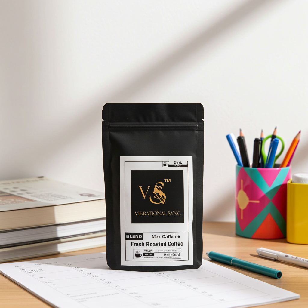 Max Caffeine coffee brewed cup — Vibrational Sync