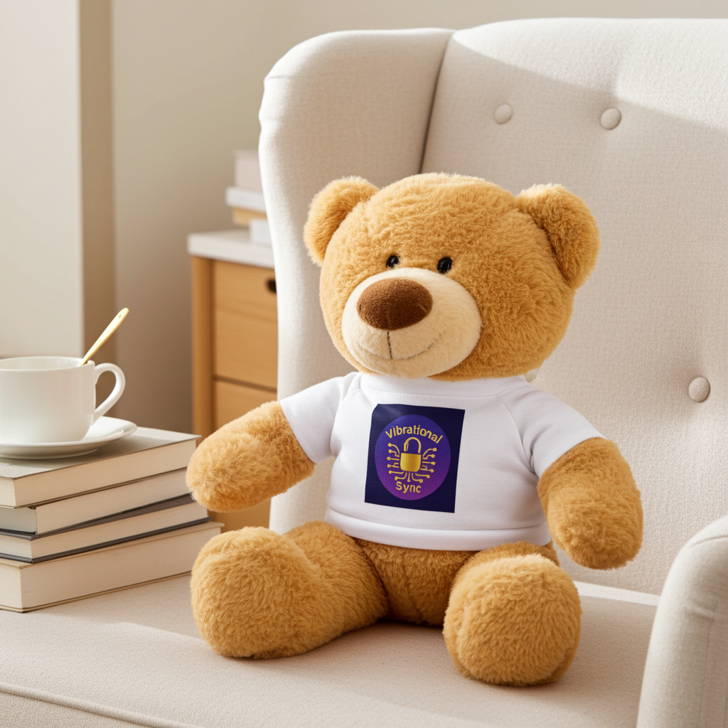 Teddy Bear with a Vibrational Sync T-shirt