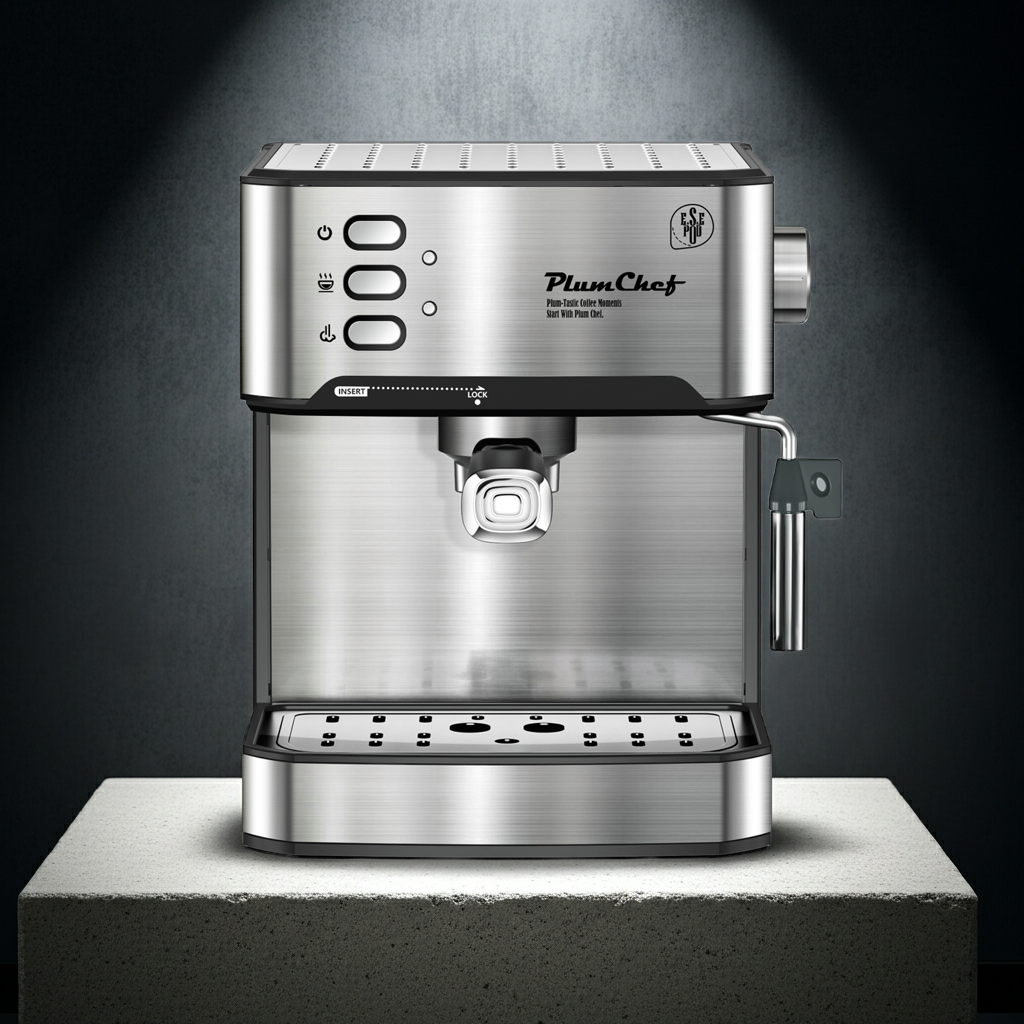 20-bar espresso machine brewing espresso with crema
