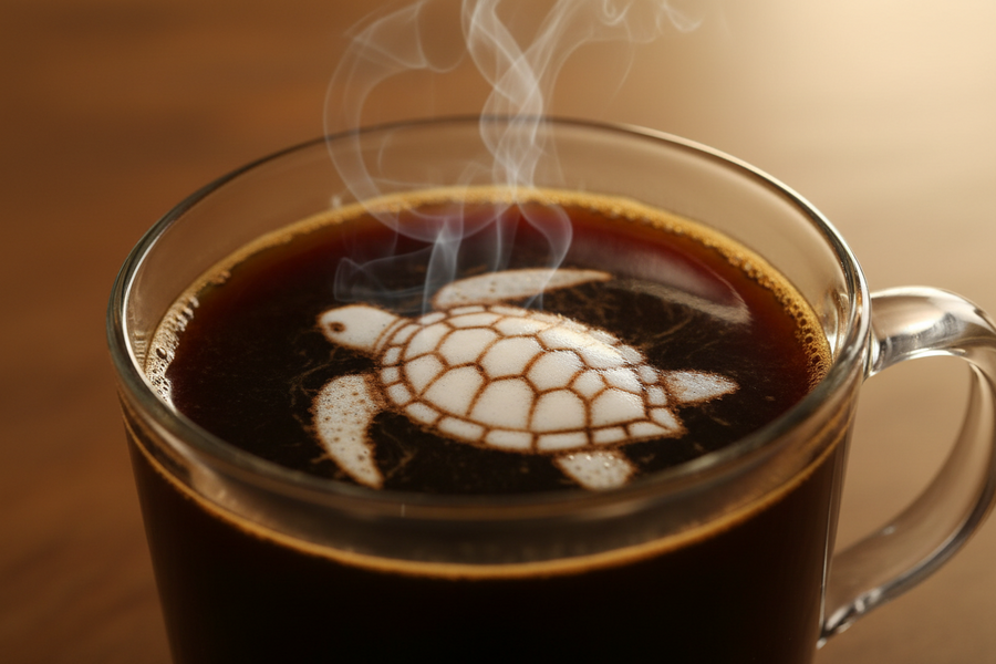 Turtle Flavored Coffee: Perfect Chocolate Caramel Treat | VibrationalSync