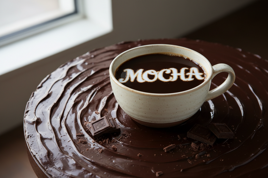 Mocha Flavored Coffee - All-Natural Chocolate Medium Roast | VibrationalSync