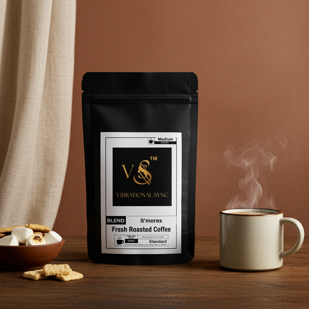 S'mores coffee brewed cup — Vibrational Sync
