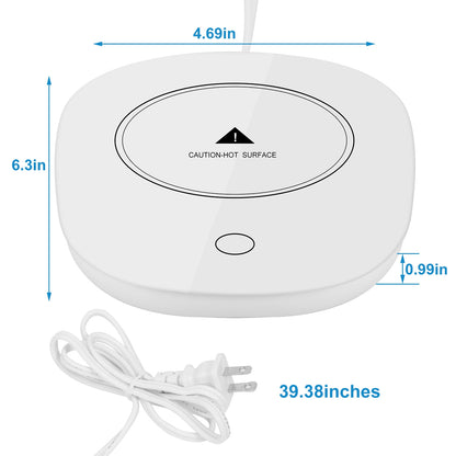 Compact desk mug warmer — slim design detail