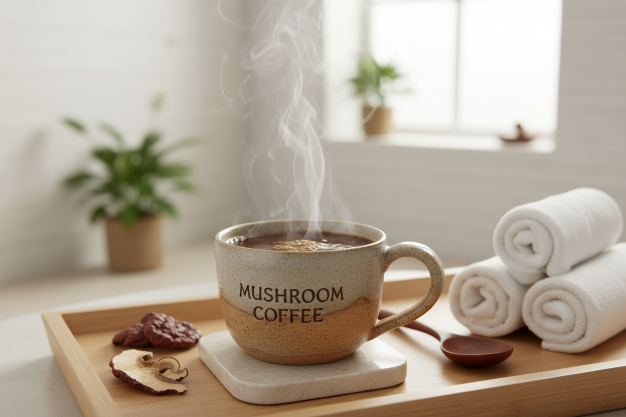Dark Roast Mushroom Coffee with Lion's Mane & Cordyceps