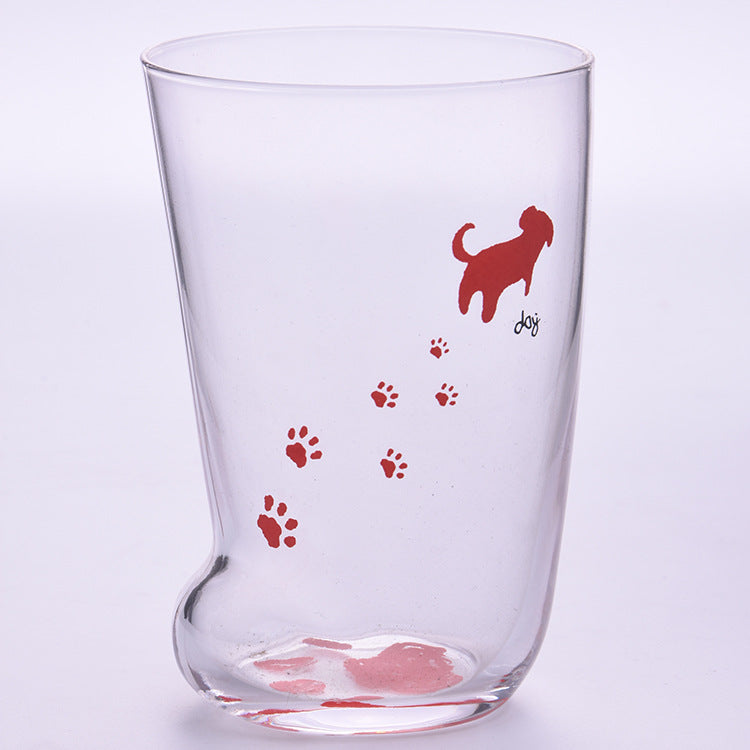 Cat paws frosted glass mug collection — all five styles