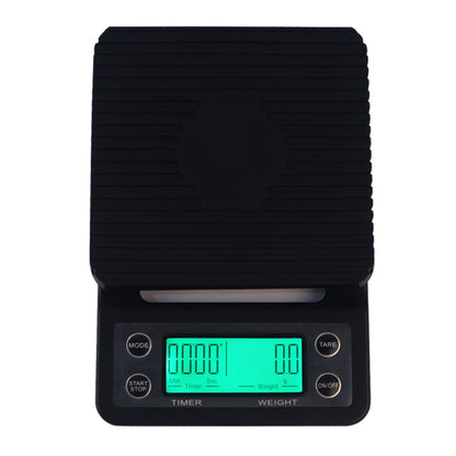Backlit coffee scale display detail