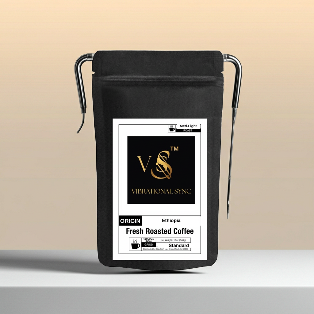 Ethiopia Natural coffee grounds close-up — Sidama single origin