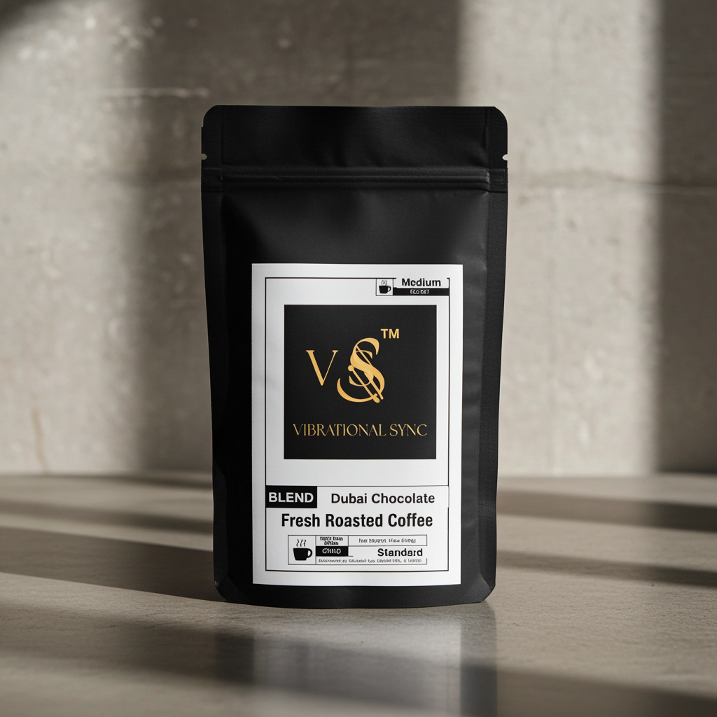 Dubai Chocolate coffee brewed cup — Vibrational Sync