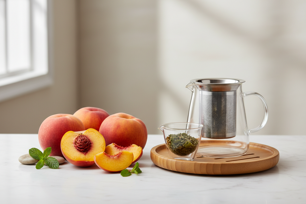 Peach Paradise Tea: Refreshing & Floral Delight Awaits | VibrationalSync