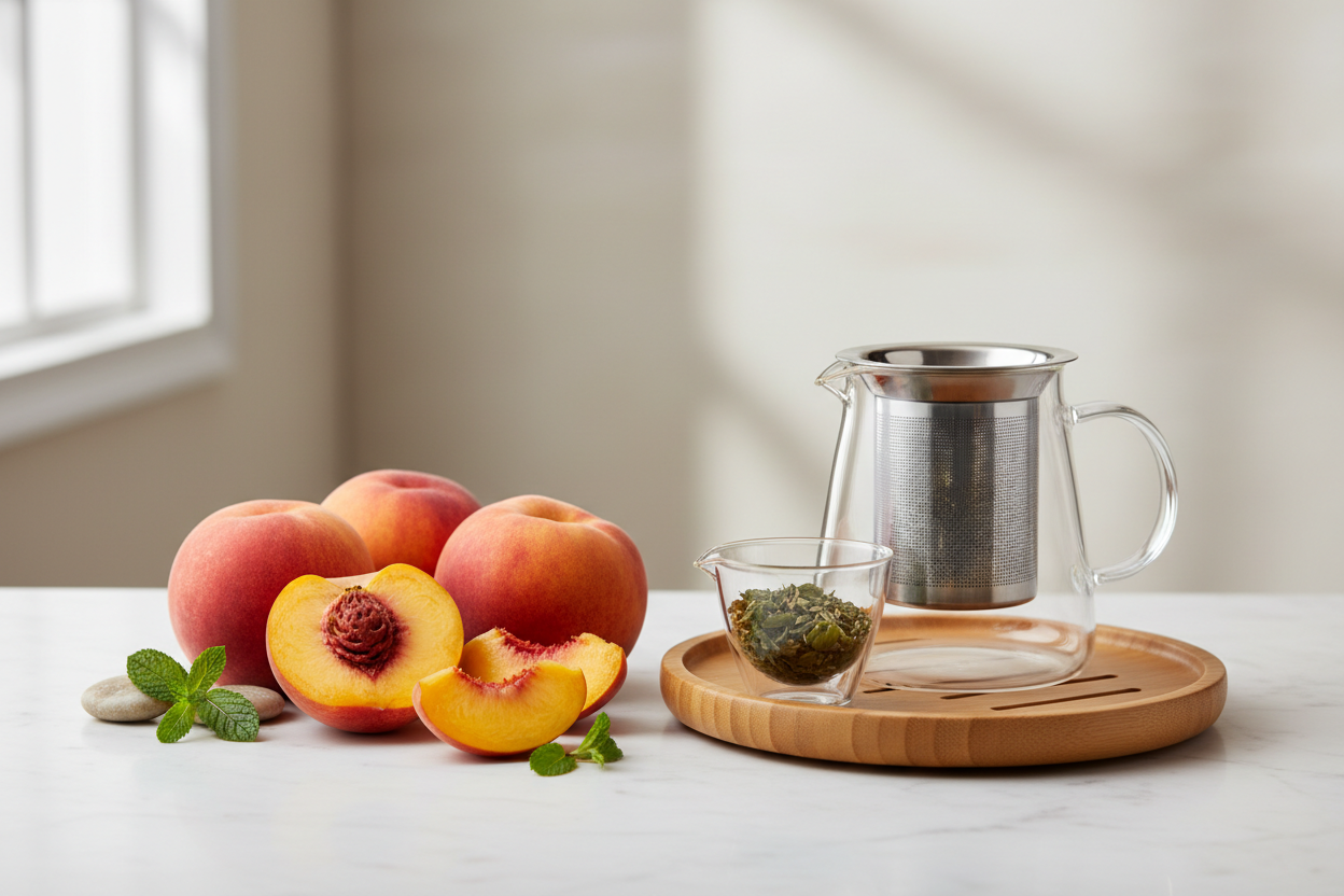 Peach Paradise Tea: Refreshing & Floral Delight Awaits | VibrationalSync