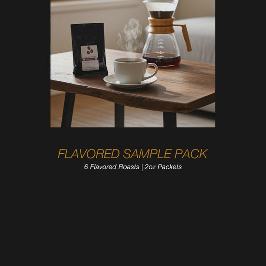 Flavored Coffee Sample Pack - 6 Varieties Medium Roast product video