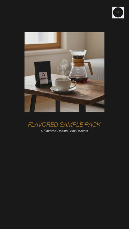 Flavored Coffee Sample Pack - 6 Varieties Medium Roast product video