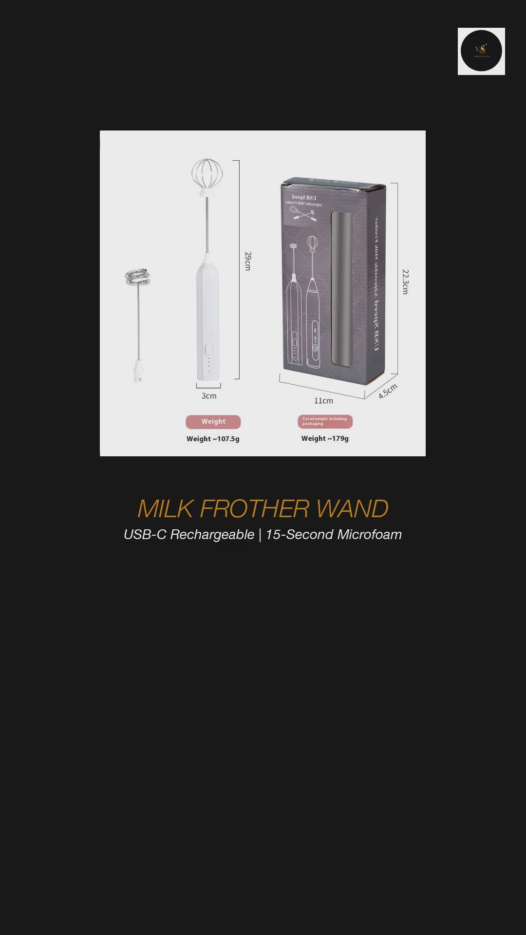 Milk Frother Wand product video