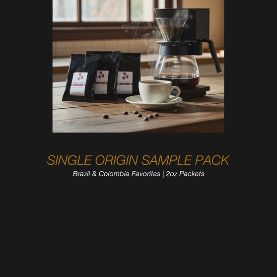Single Origin Coffee Sample Pack - Brazil & Colombia product video