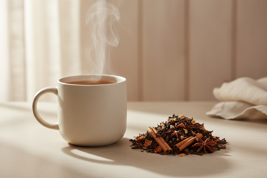 Apple Cider Rooibos Tea - Caffeine-Free Herbal Blend | VibrationalSync